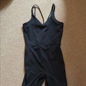 Strappy back short onesie